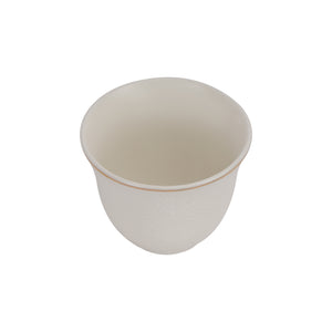 Royalford RF12826 12PC Bone China Cawa Cups 80ML| Premium White Espresso & Arabic Coffee Cups | Lightweight | Chip-Resistant | Microwave, Freezer & Dishwasher Safe
