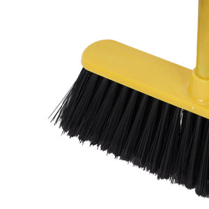Royalford RF12831 RoyalBright Floor Broom | 32cm wide head with durable bristles and strong wooden handle| ergonomic design for efficient multipurpose cleaning|