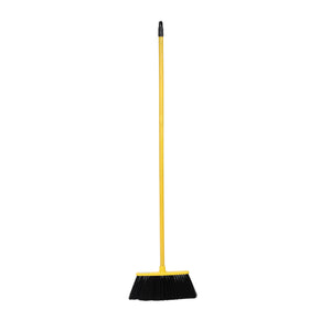Royalford RF12833 Floor Broom| 34cm wide head with extra-long bristles and a sturdy 120cm wooden handle| ergonomic, multipurpose cleaning for home, walls & ceilings|