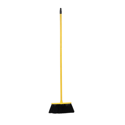 Royalford RF12833 Floor Broom| 34cm wide head with extra-long bristles and a sturdy 120cm wooden handle| ergonomic, multipurpose cleaning for home, walls & ceilings|