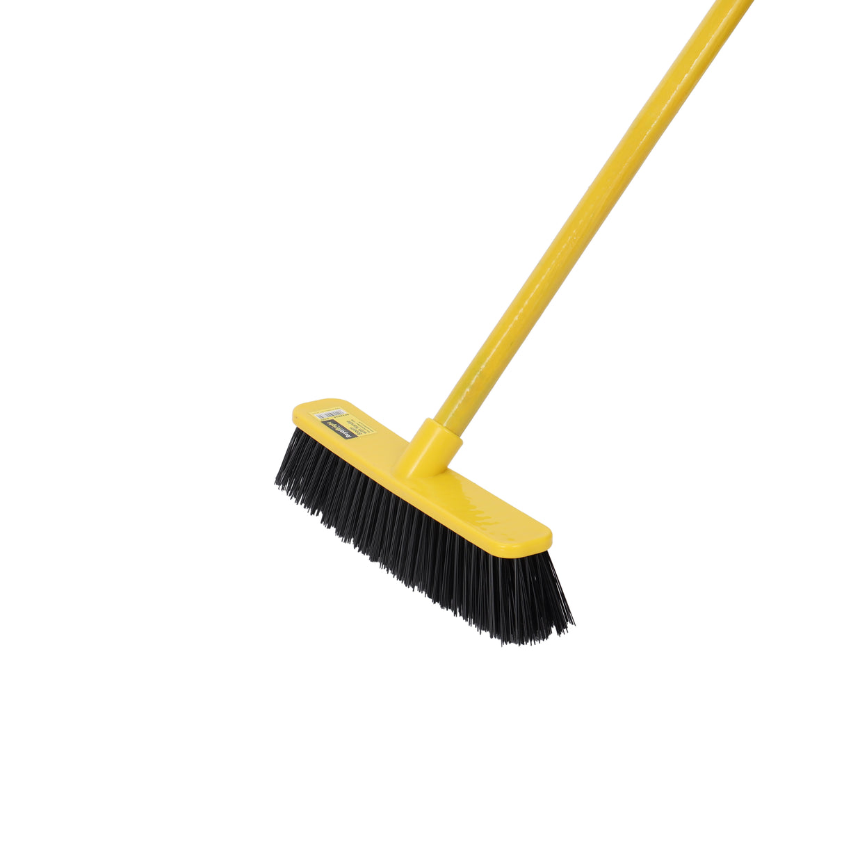 Royalford RF12834 RoyalBright Floor Broom| 29cm head, hard bristles & durable wooden handle| ergonomic design for precise & efficient multipurpose cleaning use|