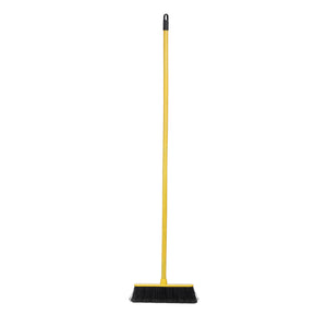 Royalford RF12835 Floor Broom| 29cm wide head, durable PP, PET & wooden handle| ergonomic grip, lightweight, ideal for floors, walls, ceilings & cobweb cleaning|