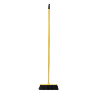 Royalford RF12835 Floor Broom| 29cm wide head, durable PP, PET & wooden handle| ergonomic grip, lightweight, ideal for floors, walls, ceilings & cobweb cleaning|