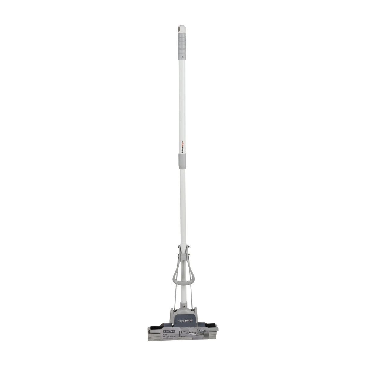 Royalford RF12838 CleanTech 27cm PVA Magic Mop | 10X Better Absorbency | Durable Iron & PP Build | Fast Dehydration System and Wide Head for Efficient Floor Cleaning