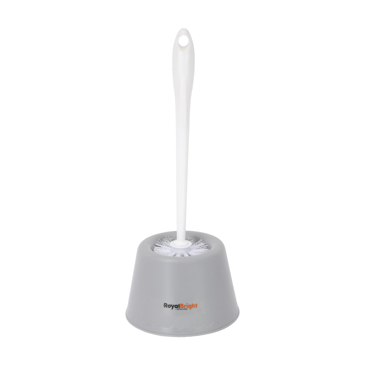 Royalford RF12839 CleanTech Toilet Brush with Holder| durable PP build, long handle & flexible bristles| hygienic holder, effective deep cleaning, ideal for daily use|