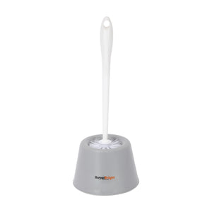 Royalford RF12839 CleanTech Toilet Brush with Holder| durable PP build, long handle & flexible bristles| hygienic holder, effective deep cleaning, ideal for daily use|