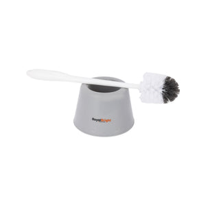 Royalford RF12839 CleanTech Toilet Brush with Holder| durable PP build, long handle & flexible bristles| hygienic holder, effective deep cleaning, ideal for daily use|