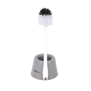 Royalford RF12839 CleanTech Toilet Brush with Holder| durable PP build, long handle & flexible bristles| hygienic holder, effective deep cleaning, ideal for daily use|