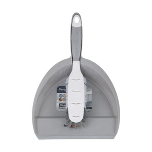 Royalford RF12840 CleanTech Dustpan and Brush Set | 23cm Durable Hand Broom | Plastic Dust Pan| Ergonomic Handle | Household Cleaning Tool for  Kitchen, Office & Home