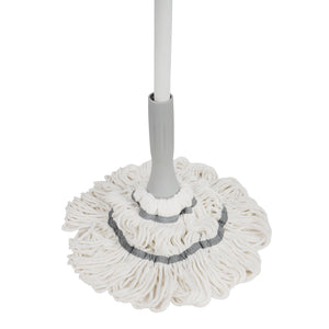 Royalford RF12847 CleanTech Microfiber Twist Mop | Self-Locking Wringing System | 130cm Long Handle | Super Absorbent | Fast Dry Floor Cleaning Mop for Home & Office