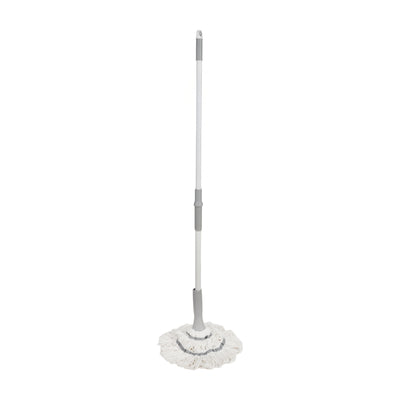 Royalford RF12847 CleanTech Microfiber Twist Mop | Self-Locking Wringing System | 130cm Long Handle | Super Absorbent | Fast Dry Floor Cleaning Mop for Home & Office