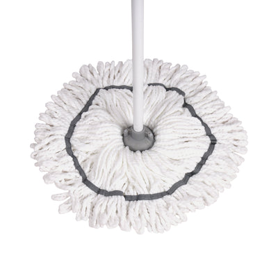 Royalford RF12848 CleanTech Microfiber Floor Mop | 130cm Handle | Super Absorbent Microfiber Mop Head | Durable Household Cleaning Mop for Tile, Wood & Marble Floors