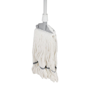 Royalford RF12849 CleanTech Cotton Floor Mop | 128cm Handle | High Absorbency Durable Wet Mop for Tile, Marble, Wooden & Granite Floors | Heavy Duty Home Cleaning Mop