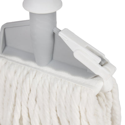 Royalford RF12849 CleanTech Cotton Floor Mop | 128cm Handle | High Absorbency Durable Wet Mop for Tile, Marble, Wooden & Granite Floors | Heavy Duty Home Cleaning Mop