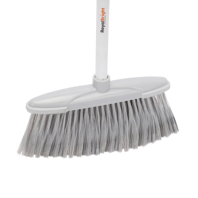 Royalford RF12850 CleanTech Multipurpose Broom | 27cm Wide Brush with 130cm Long Handle | Durable Floor Cleaning Broom | Perfect for Tile, Wood, Marble Floors,