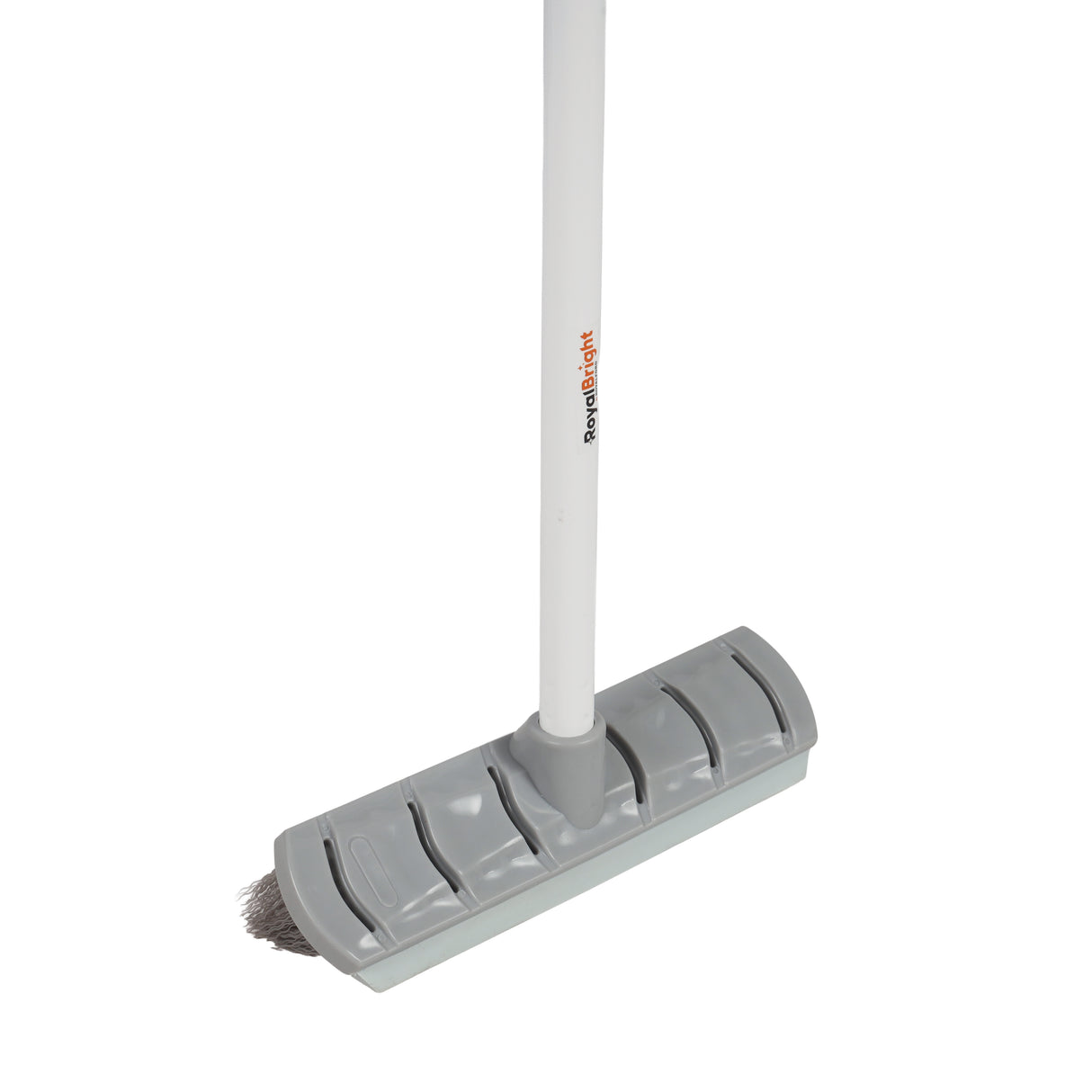 Royalford RF12851 CleanTech Floor Hard Broom 26cm with Iron Handle | Durable Household Cleaning Broom for Tile, Wood, Marble & Floors | Multipurpose Sweeping Brush