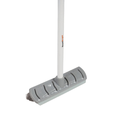 Royalford RF12851 CleanTech Floor Hard Broom 26cm with Iron Handle | Durable Household Cleaning Broom for Tile, Wood, Marble & Floors | Multipurpose Sweeping Brush