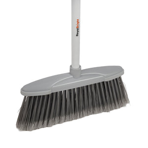 Royalford RF12853 CleanTech Indoor Broom 31cm with 130cm Long Handle | Strong Bristles  | Durable Floor Cleaning Broom for Tiles, Marble, Wood & Laminate Floors