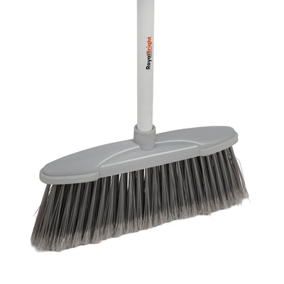 Royalford RF12853 CleanTech Indoor Broom 31cm with 130cm Long Handle | Strong Bristles  | Durable Floor Cleaning Broom for Tiles, Marble, Wood & Laminate Floors
