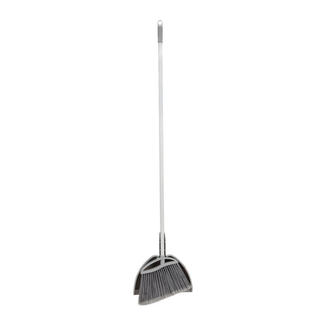 Royalford RF12854 CleanTech 33cm Dustpan & Broom Set | Durable Iron & Plastic Build | 130cm Long Handle | Multipurpose Floor,  Wall & Ceiling Cleaning Tool | Easy to Use
