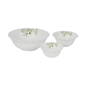 Royalford RF12881 Opalware Dinner Set 42 Pieces | Premium Lightweight Microwave & Dishwasher Safe Dinnerware Plates, Bowls & Spoons for Elegant Everyday Dining at Home