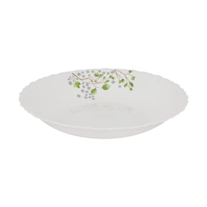 Royalford RF12881 Opalware Dinner Set 42 Pieces | Premium Lightweight Microwave & Dishwasher Safe Dinnerware Plates, Bowls & Spoons for Elegant Everyday Dining at Home