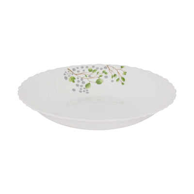 Royalford RF12881 Opalware Dinner Set 42 Pieces | Premium Lightweight Microwave & Dishwasher Safe Dinnerware Plates, Bowls & Spoons for Elegant Everyday Dining at Home
