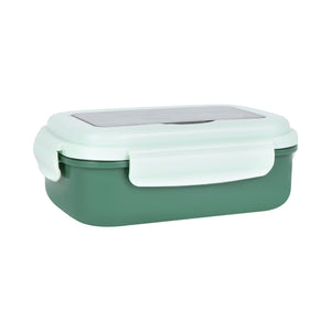 Royalford RF12905 Lunch Box with Spoon & Fork| Airtight, BPA Free, 700ml + 200ml Food & Container| Dual Compartment, Leak Resistant & Durable Compact Lunch Storage|