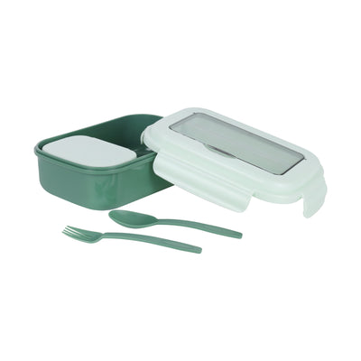 Royalford RF12905 Lunch Box with Spoon & Fork| Airtight, BPA Free, 700ml + 200ml Food & Container| Dual Compartment, Leak Resistant & Durable Compact Lunch Storage|