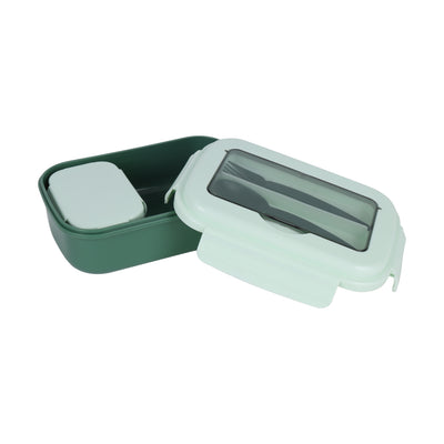 Royalford RF12905 Lunch Box with Spoon & Fork| Airtight, BPA Free, 700ml + 200ml Food & Container| Dual Compartment, Leak Resistant & Durable Compact Lunch Storage|