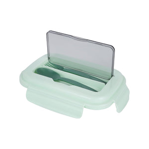 Royalford RF12905 Lunch Box with Spoon & Fork| Airtight, BPA Free, 700ml + 200ml Food & Container| Dual Compartment, Leak Resistant & Durable Compact Lunch Storage|