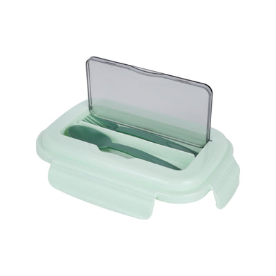 Royalford RF12905 Lunch Box with Spoon & Fork| Airtight, BPA Free, 700ml + 200ml Food & Container| Dual Compartment, Leak Resistant & Durable Compact Lunch Storage|