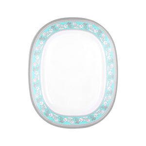 Royalford RF12908 14 Inch Melamine Oval Plate | Premium Lightweight Chip-Resistant Serving Platter | Freezer Safe, Break-Resistant & Top Rack Dishwasher Safe Dinnerware