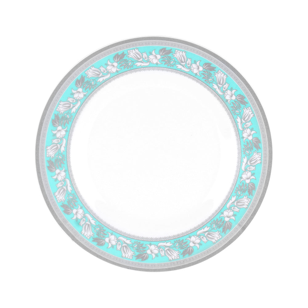 Royalford RF12910  10" Melamine Dinner Plate| durable, lightweight & chip-resistant build| floral design, and dishwasher and freezer safe use for daily dining|