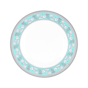 Royalford RF12910  10" Melamine Dinner Plate| durable, lightweight & chip-resistant build| floral design, and dishwasher and freezer safe use for daily dining|