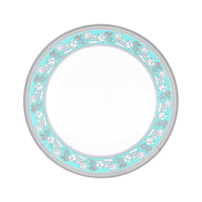 Royalford RF12910  10" Melamine Dinner Plate| durable, lightweight & chip-resistant build| floral design, and dishwasher and freezer safe use for daily dining|