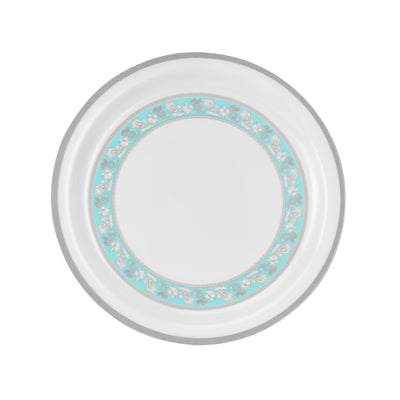 Royalford RF12911 11" Melamine Dinner Plate | chip-resistant floral design with lightweight | dishwasher & freezer safe, ideal for daily dining and serving use|