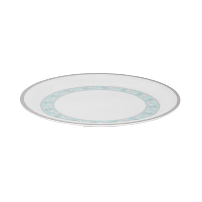 Royalford RF12911 11" Melamine Dinner Plate | chip-resistant floral design with lightweight | dishwasher & freezer safe, ideal for daily dining and serving use|