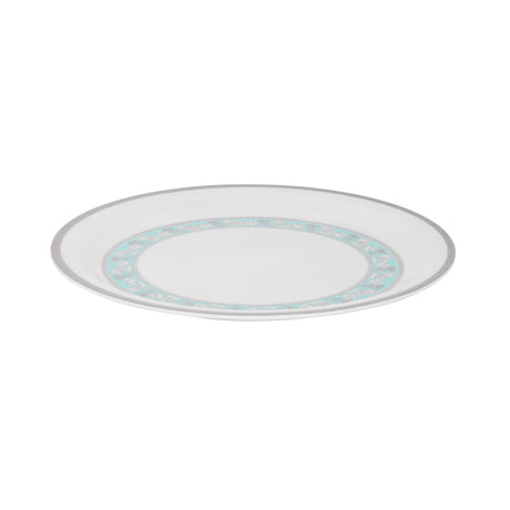 Royalford RF12911 11" Melamine Dinner Plate | chip-resistant floral design with lightweight | dishwasher & freezer safe, ideal for daily dining and serving use|