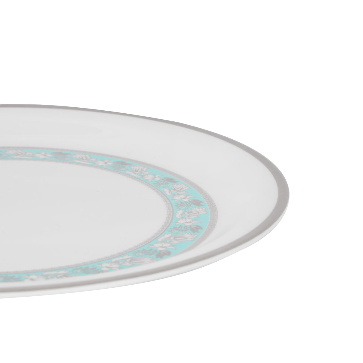 Royalford RF12911 11" Melamine Dinner Plate | chip-resistant floral design with lightweight | dishwasher & freezer safe, ideal for daily dining and serving use|