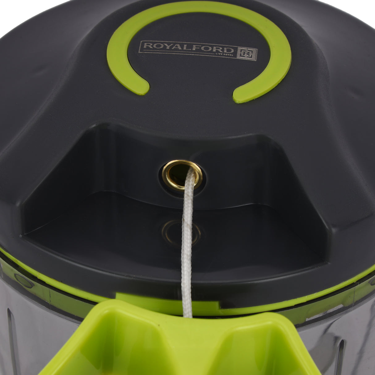 Royalford RF12923 Handy Pull Chopper 1000ml| 6 Stainless Steel Blades with Manual Food Chopper| Easy Pull Cord Mechanism & Compact Durable Vegetable Fruit Chopper|