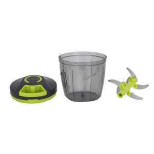 Royalford RF12923 Handy Pull Chopper 1000ml| 6 Stainless Steel Blades with Manual Food Chopper| Easy Pull Cord Mechanism & Compact Durable Vegetable Fruit Chopper|