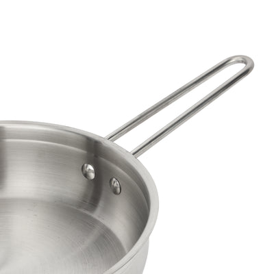 Royalford RF12925 Stainless Steel Cookware Set 9 PCS with Lids | Induction Compatible | Extra-Thick Multi-Layer Base Cooking Pots, Casseroles & Frypan For Daily Use