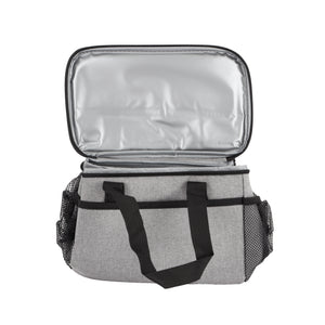 Royalford RF12930 Insulated Lunch Carry Bag | Portable Thermal Food Storage Bag with Zip Closure| Side Mesh Pockets| Water-Resistant Non-Woven Fabric for Office & School