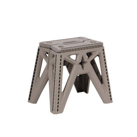 Royalford RF12933 Folding Stool |  Strong & Sturdy PP Plastic Construction | Portable Foldable Step Stool with Handle | Perfect for Home, Kitchen, Office & Outdoor Use