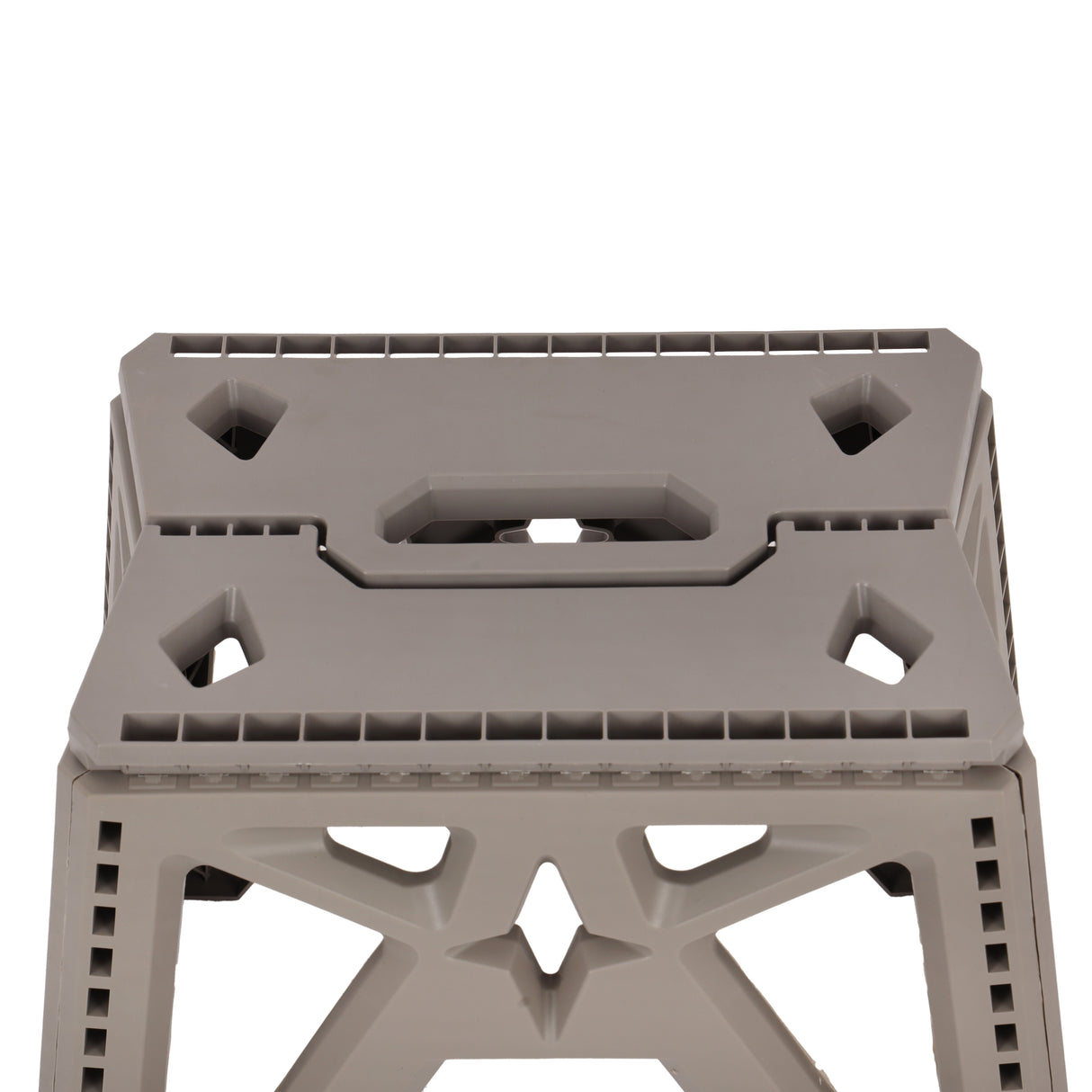 Royalford RF12933 Folding Stool |  Strong & Sturdy PP Plastic Construction | Portable Foldable Step Stool with Handle | Perfect for Home, Kitchen, Office & Outdoor Use