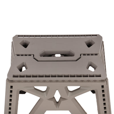 Royalford RF12933 Folding Stool |  Strong & Sturdy PP Plastic Construction | Portable Foldable Step Stool with Handle | Perfect for Home, Kitchen, Office & Outdoor Use