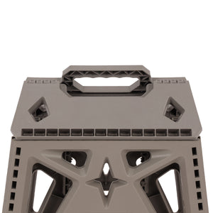 Royalford RF12933 Folding Stool |  Strong & Sturdy PP Plastic Construction | Portable Foldable Step Stool with Handle | Perfect for Home, Kitchen, Office & Outdoor Use