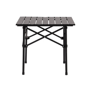 Royalford RF12935 Folding Table 50x50x53cm | Strong Iron Legs & Detachable Plastic Top Panels | Portable, Sturdy & Space-Saving Table for Home, Camping & Outdoor Use