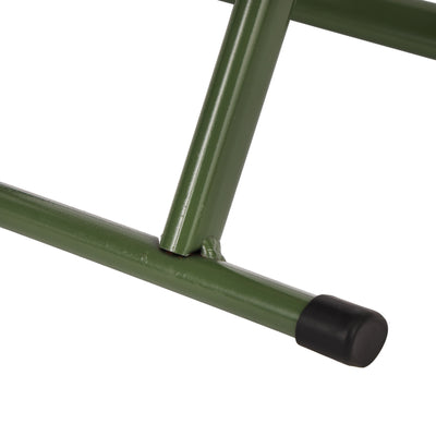 Royalford RF12939 Foldable Camping Stool | Heavy Duty Iron Frame & Durable Woven Seat – Portable Outdoor Folding Stool for Camping, Fishing, Picnic & Garden Use